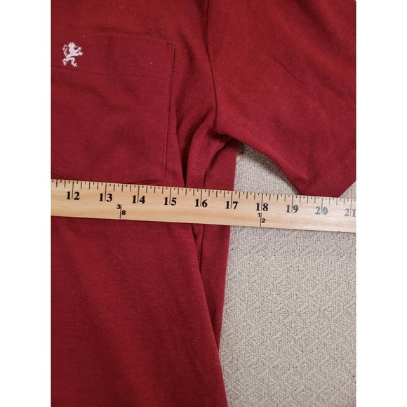 VTG‎ Alfie Shirt Mens Large Red Short Sleeve Logo Collared Polo Casual Classic - Picture 7 of 8